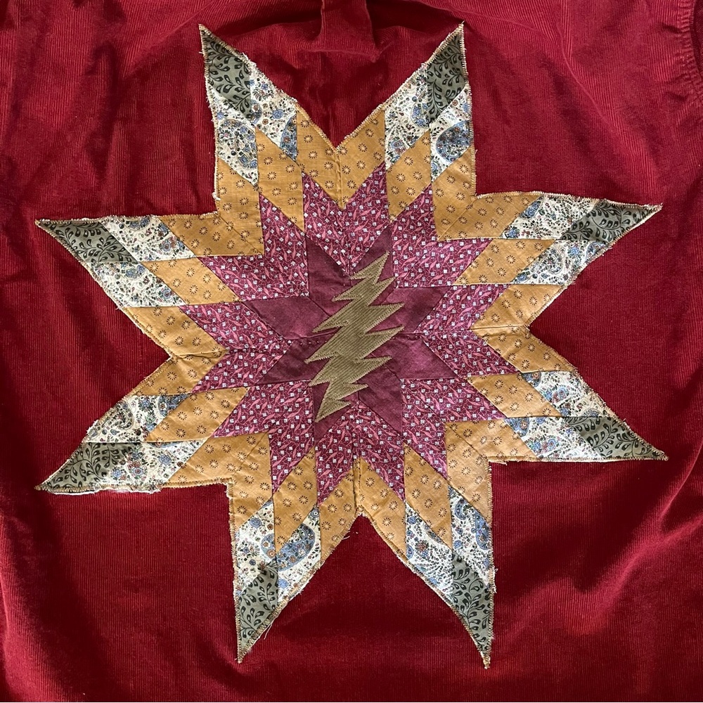 Patagonia corduroy quilted star patchwork grateful festival dead stealie bolt ⚡️